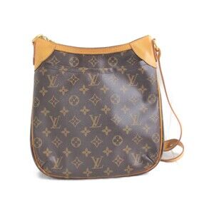 LOUIS VUITTON Odeon Monogram Brown Canvas Shoulder Bag Messenger LV